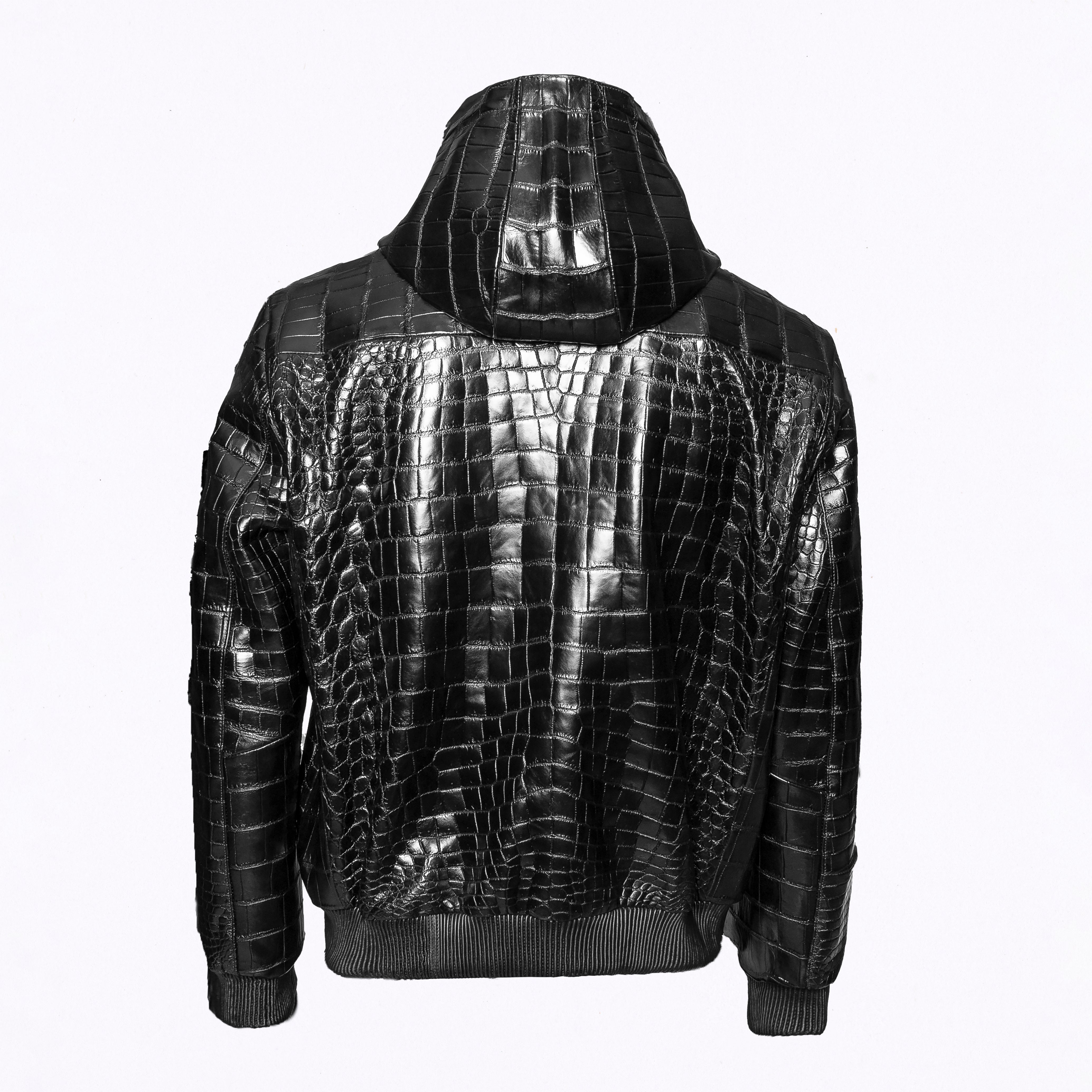 Glazed Crocodile Leather Jacket – Reggenza