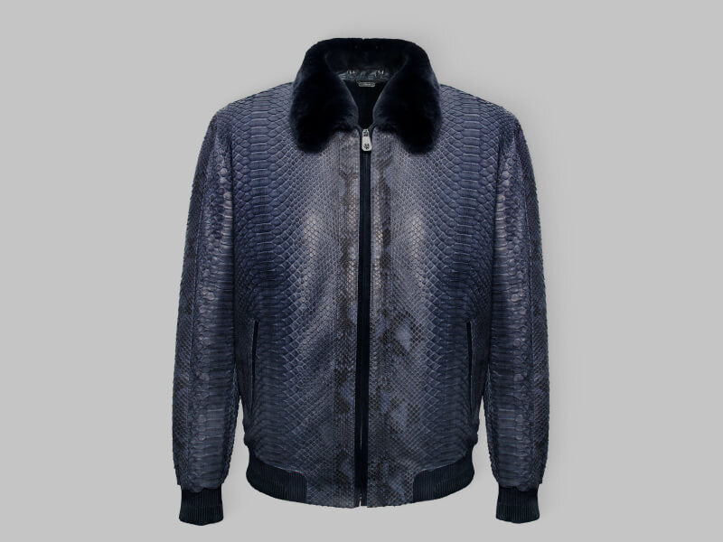 Python Leather Jackets For Men | Reggenza