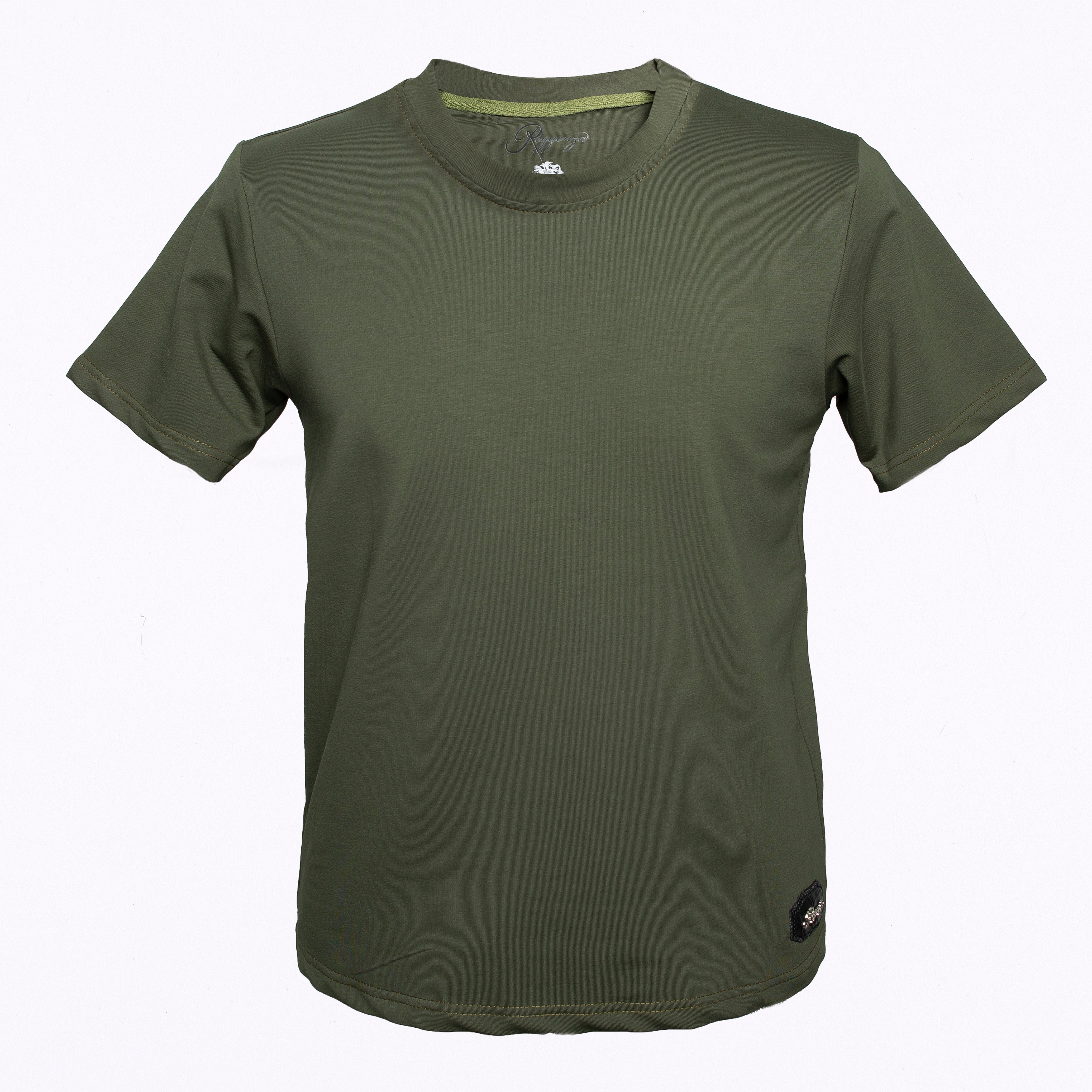 100% Cotton Premium T-shirt with Crocodile Details – Reggenza