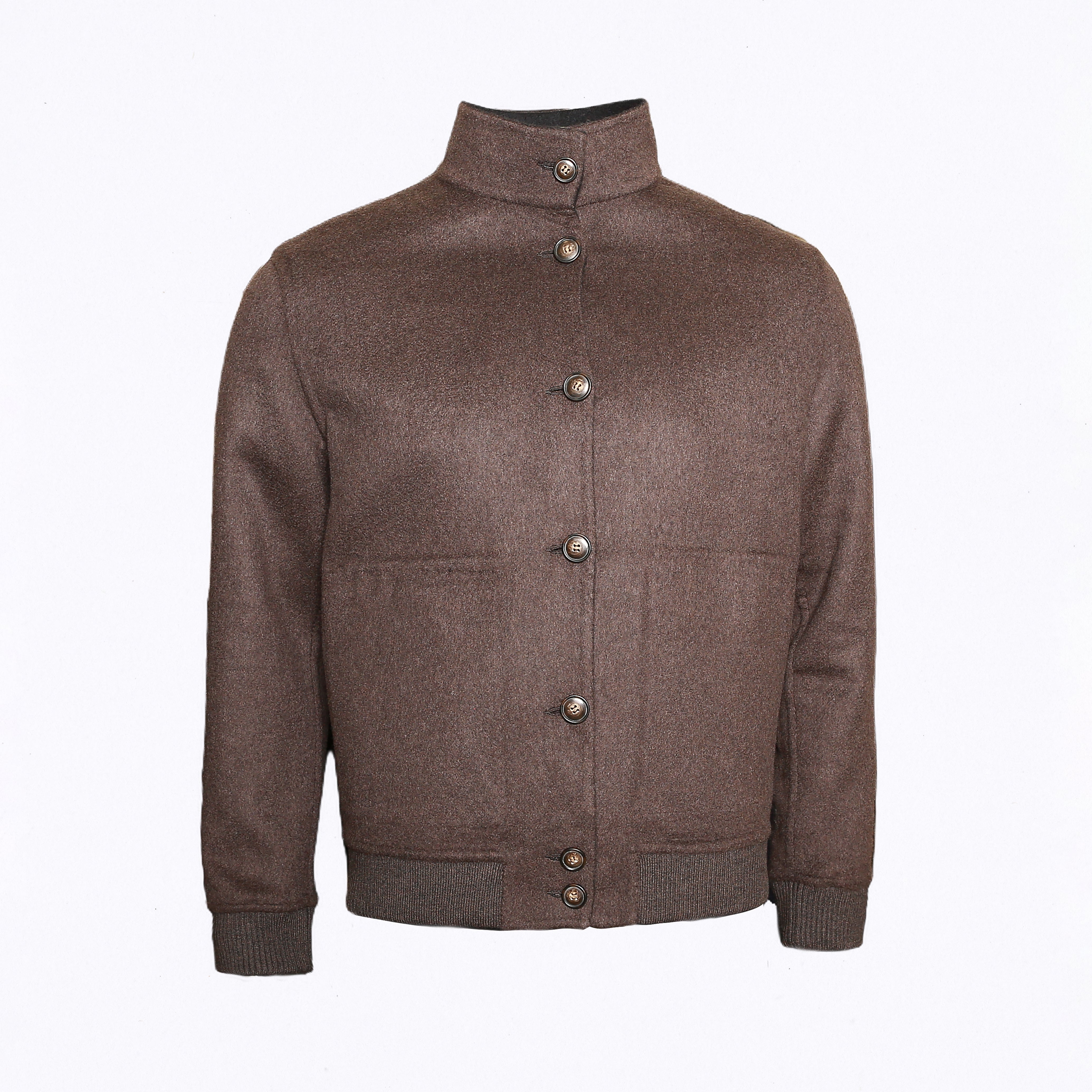 Reversible Alpaca–Cashmere Button Jacket – Reggenza