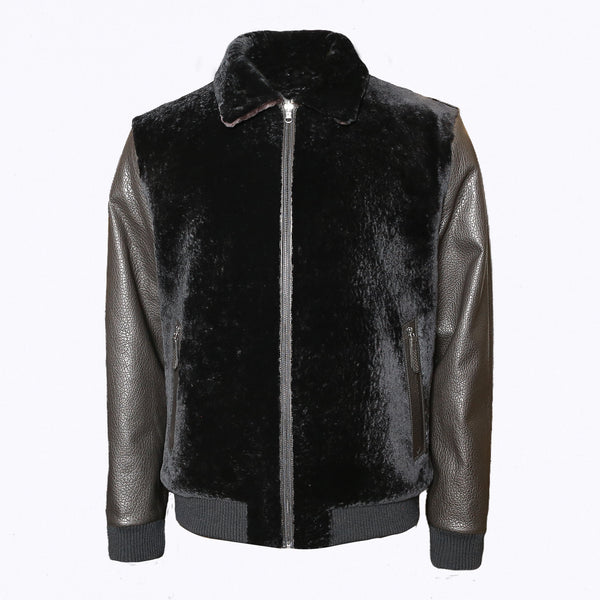 Reversible Merino Shearling & Genuine Leather Jacket