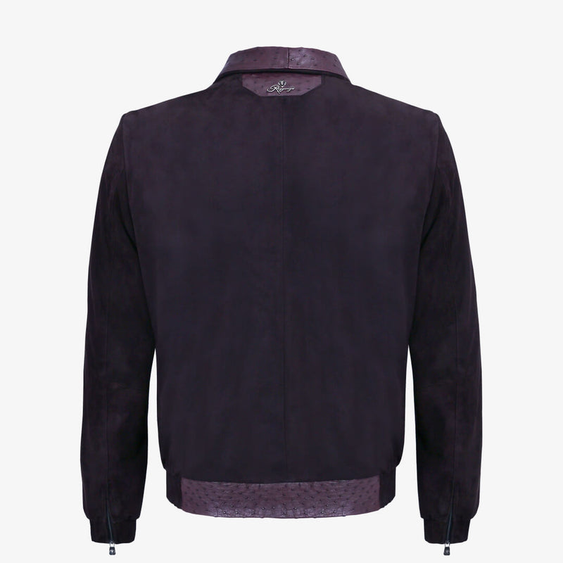 Men's Ostrich Leather Jackets | Reggenza