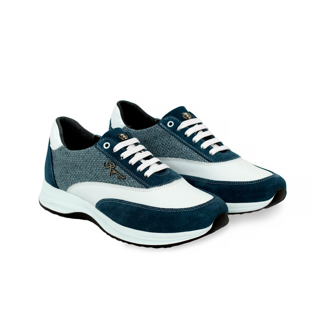 Jeans and Textile Runner Sneakers – Reggenza