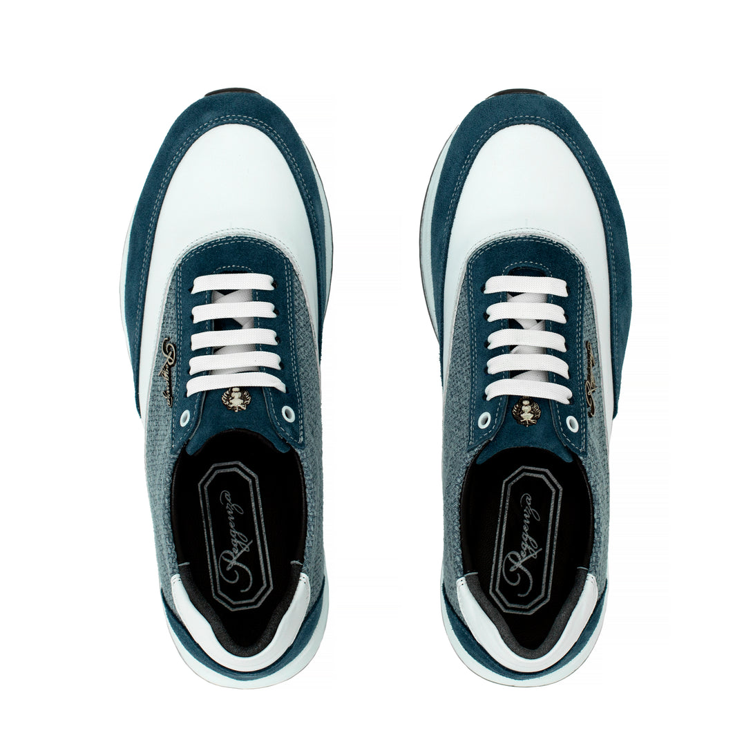 Men's 100% Authentic Jeans and Textile Runner Sneakers by Reggenza