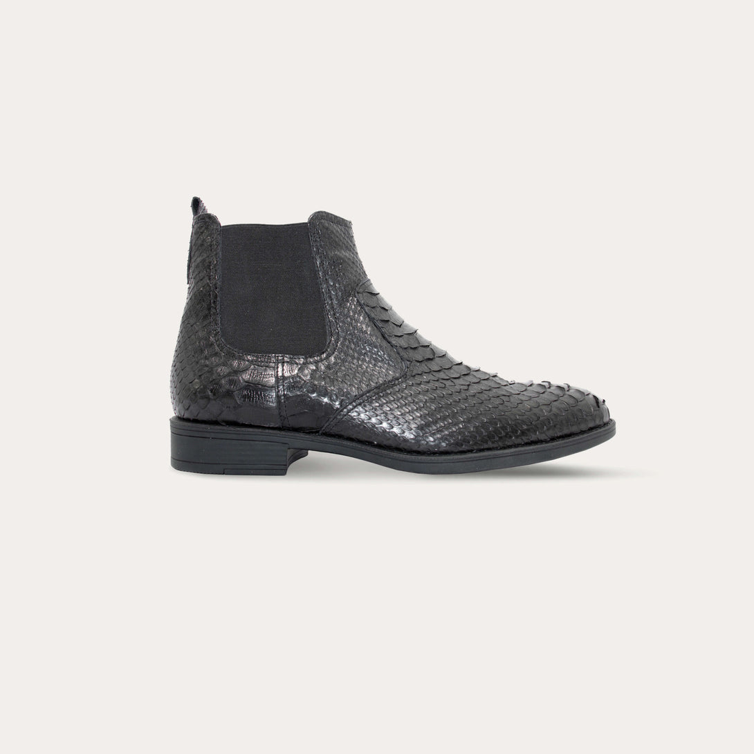 Men's 100% Authentic Python Leather Chelsea Boots by Reggenza