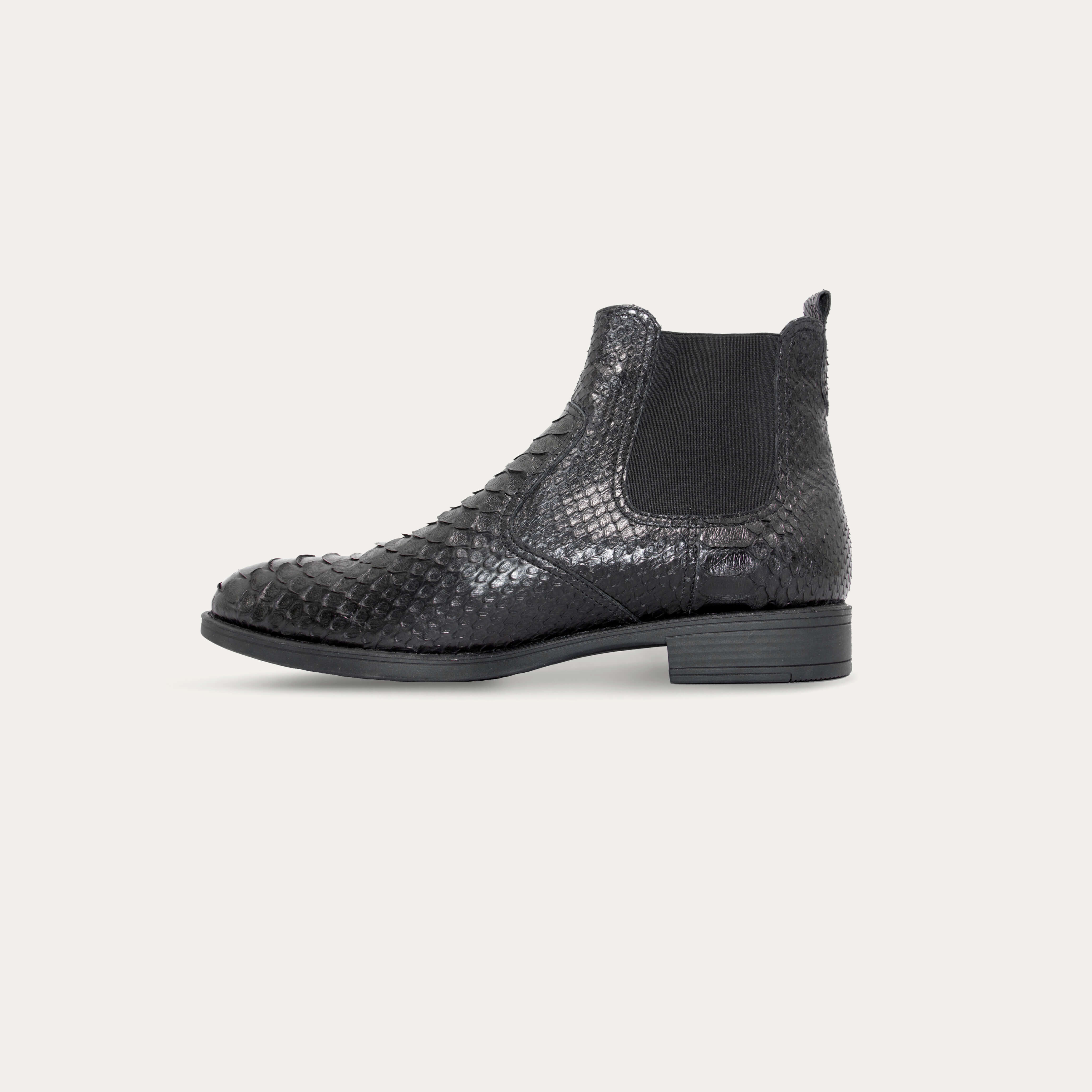 Python Skin Chelsea Boots Reggenza Men's Python Leather Chelsea Boots