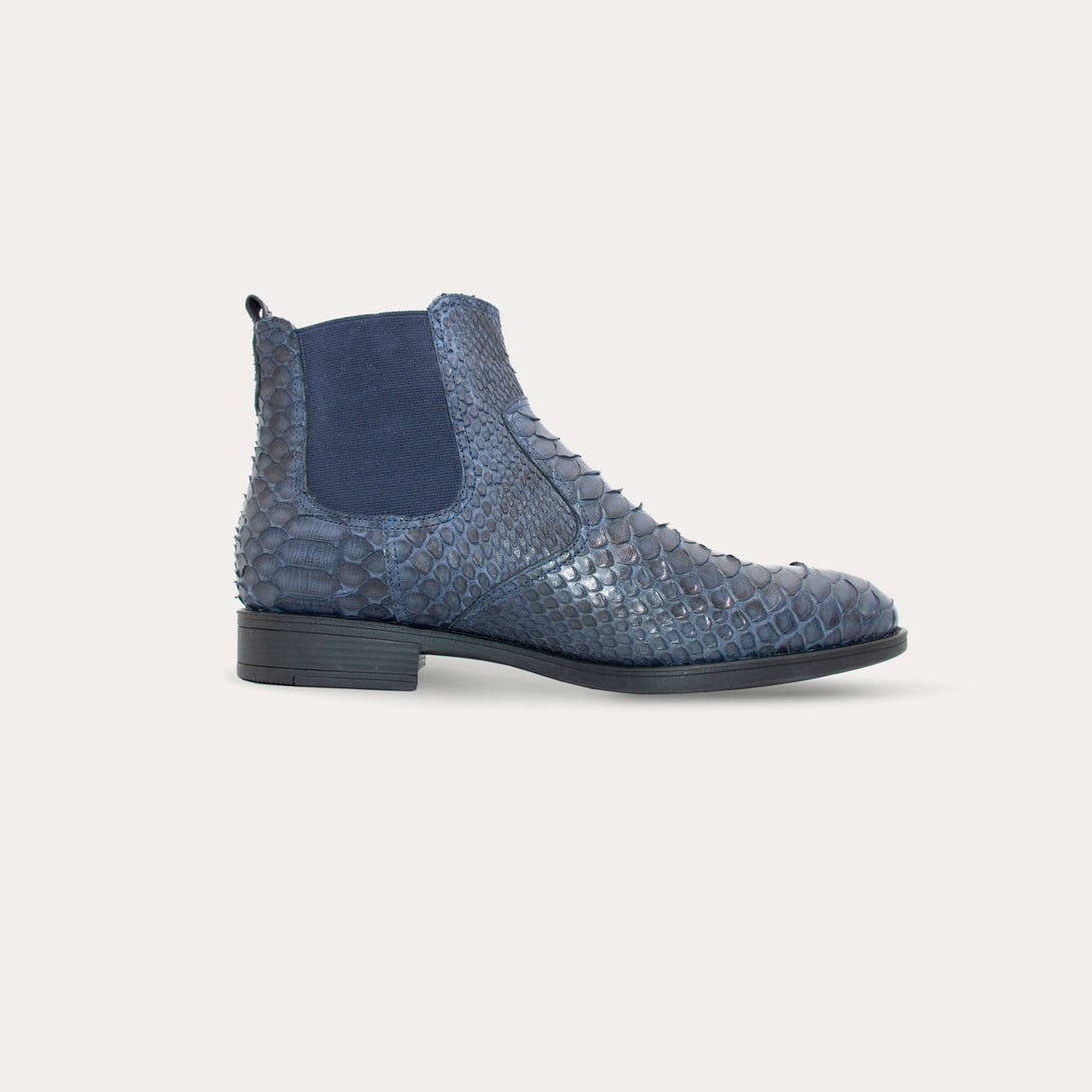 Men's 100% Authentic Python Leather Chelsea Boots by Reggenza