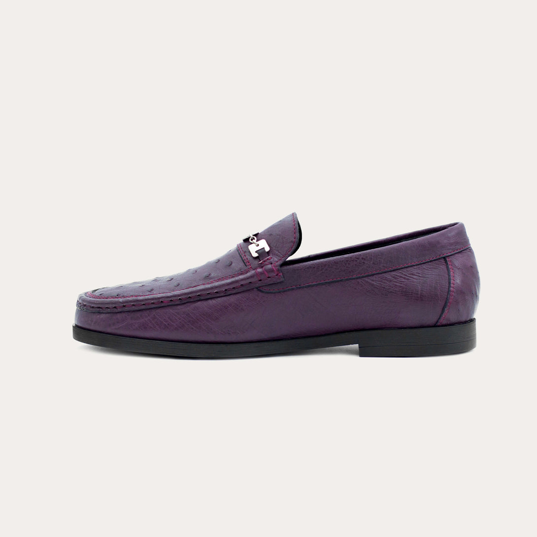 Men's 100% Authentic Ostrich Leather Bit Loafers by Reggenza