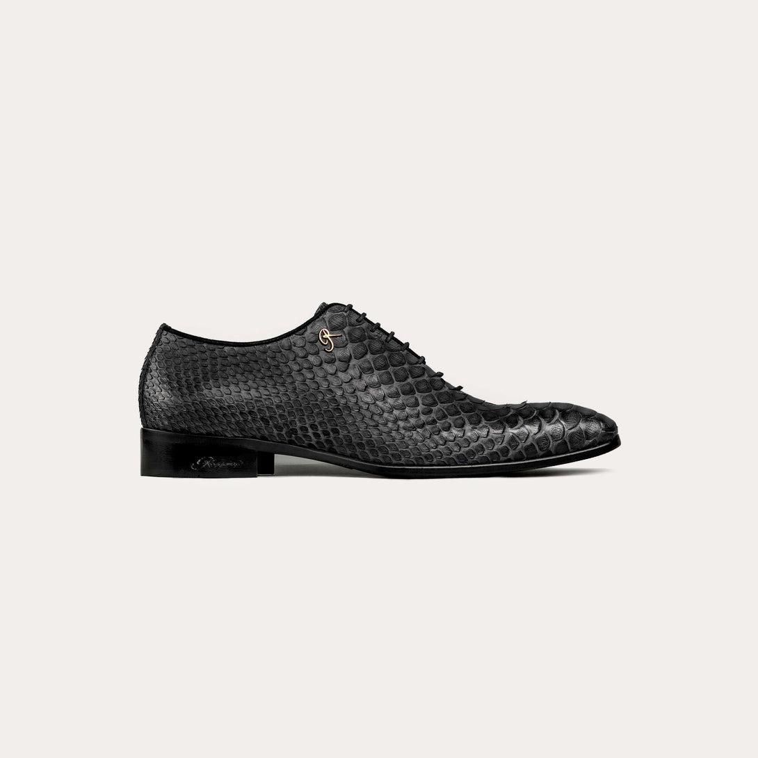 Men's 100% Authentic Python Leather Derby Shoes by Reggenza