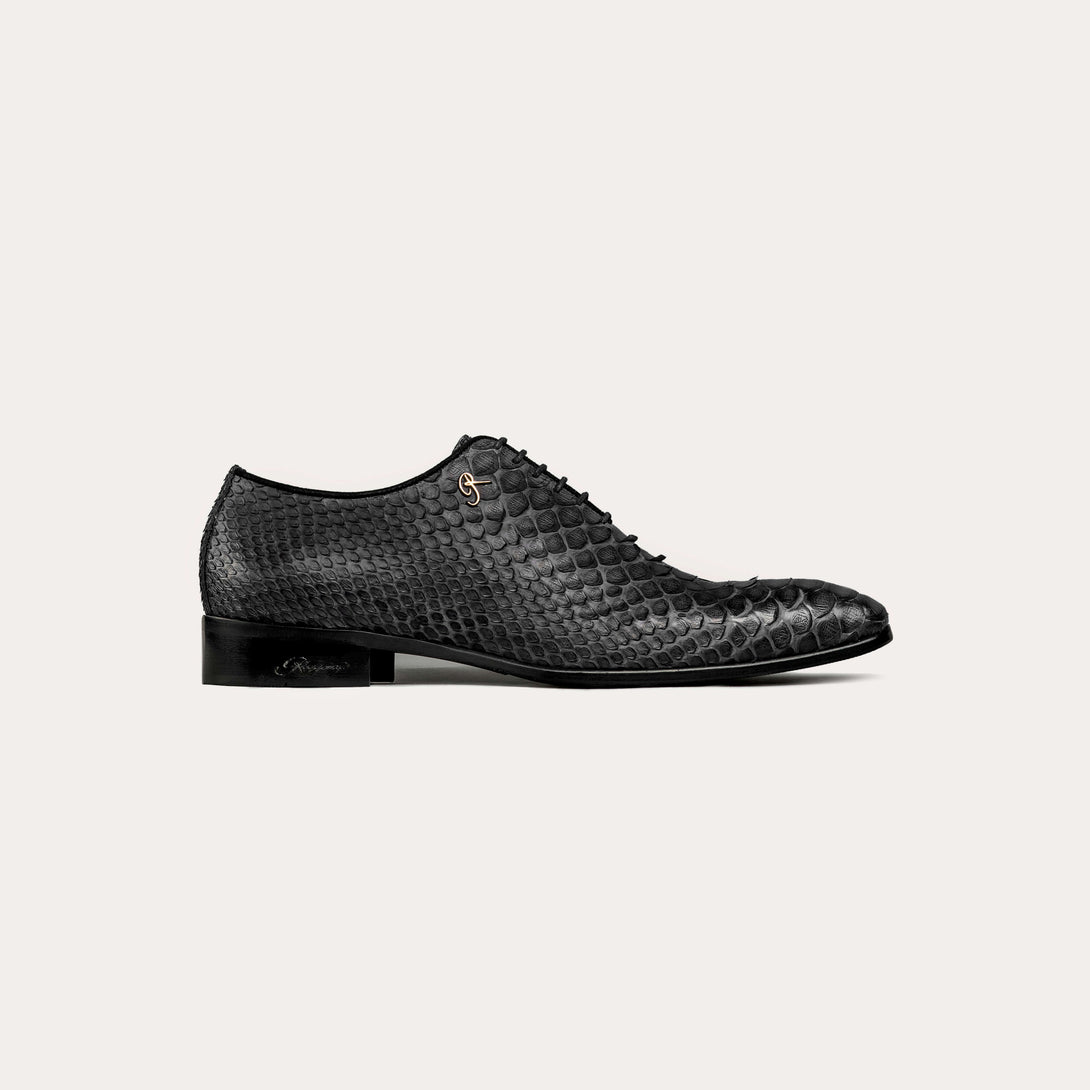 Python Leather Derby Shoes - Main Image