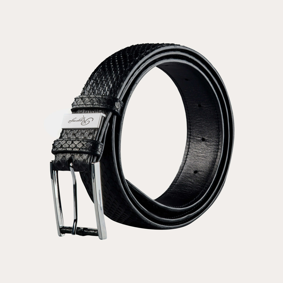 Men's 100% Authentic Burmese Python Leather Belt by Reggenza