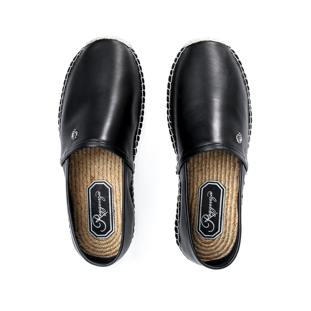 Men's 100% Authentic Premium Leather Espadrille Shoes by Reggenza