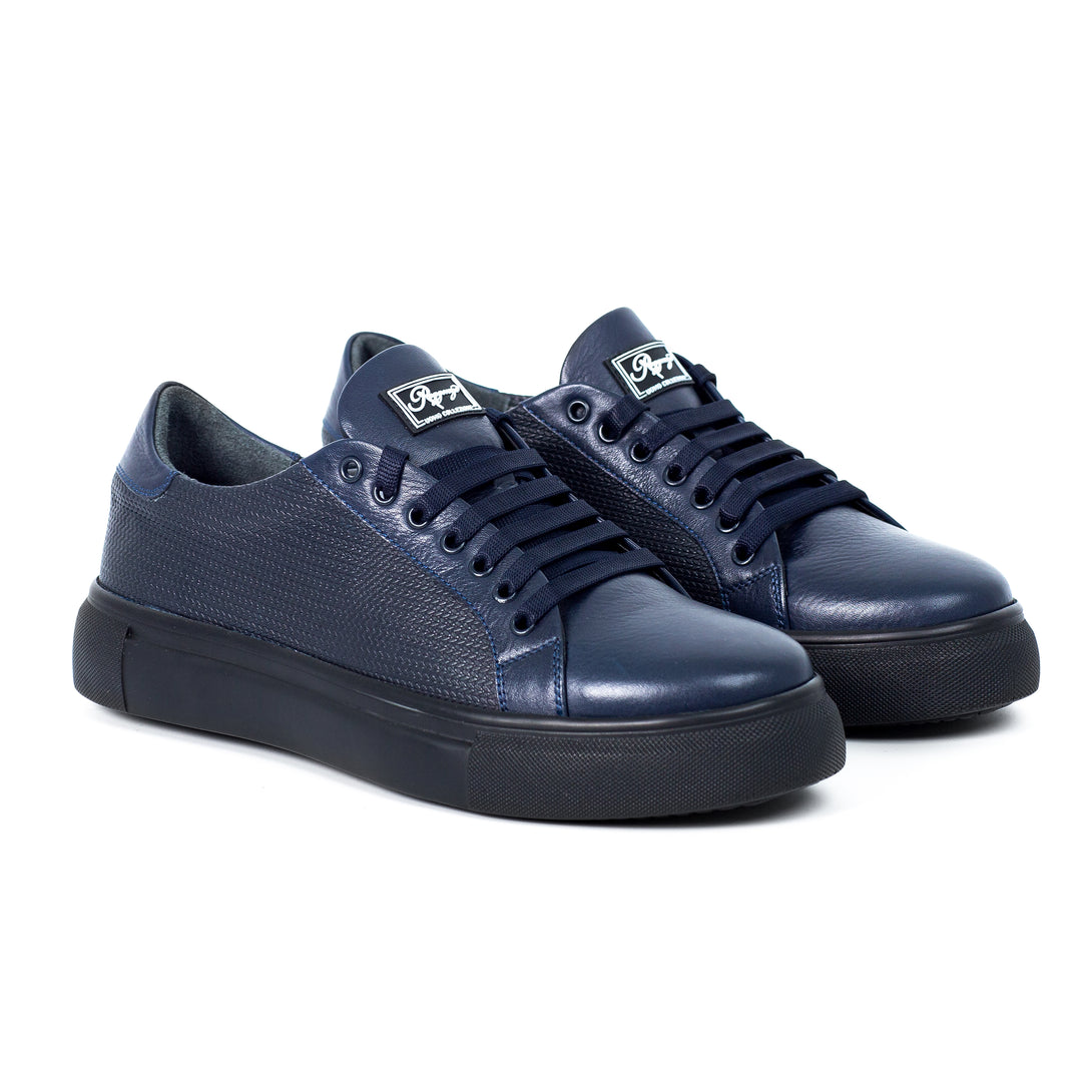 Men's 100% Authentic LEATHER PLIMSOLL SNEAKERS by Reggenza